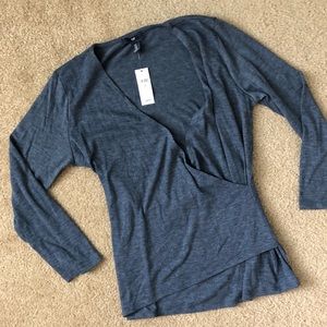 Super soft wrap top from Gap Factory